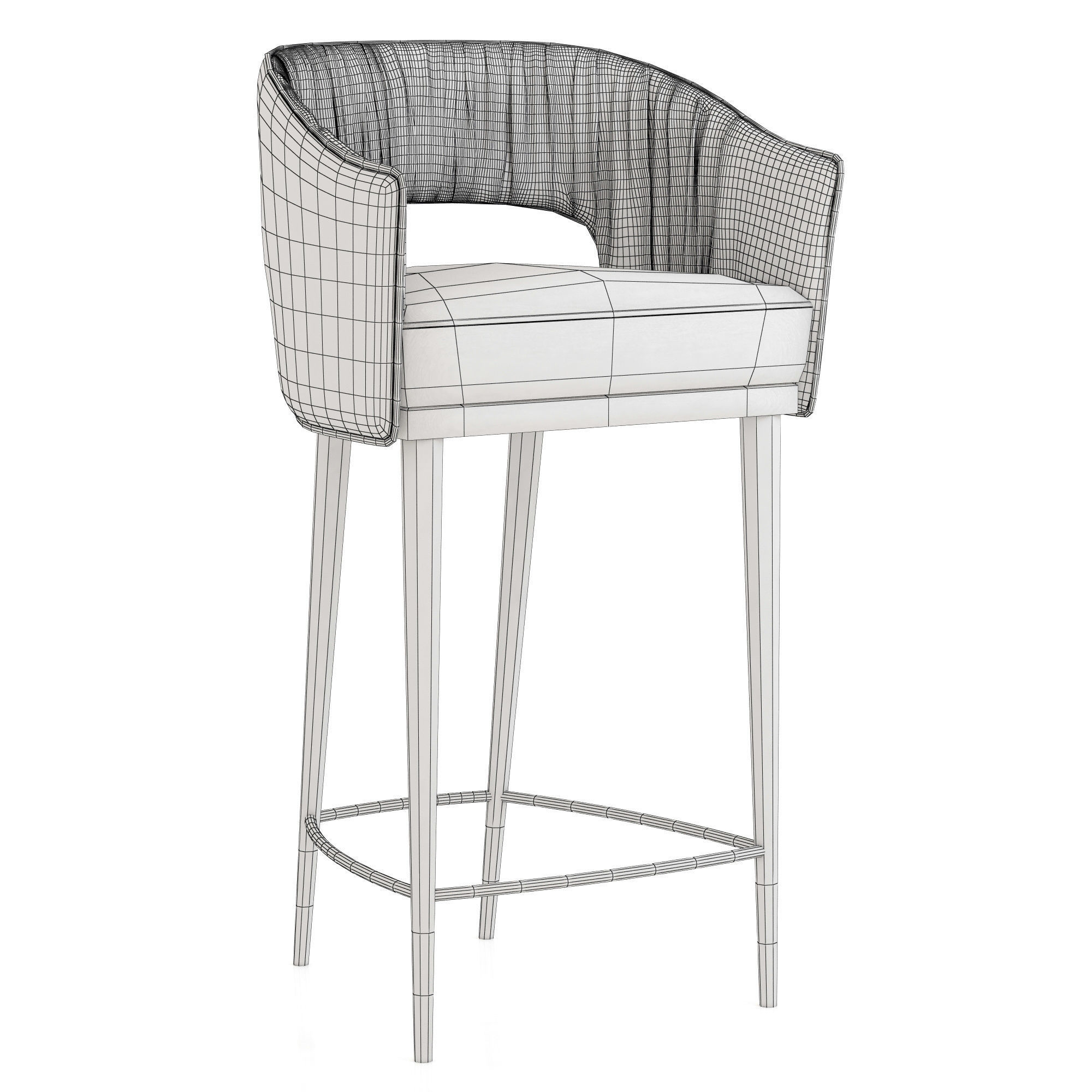 Brabbu Collection sofa with gold legs 3D model_104