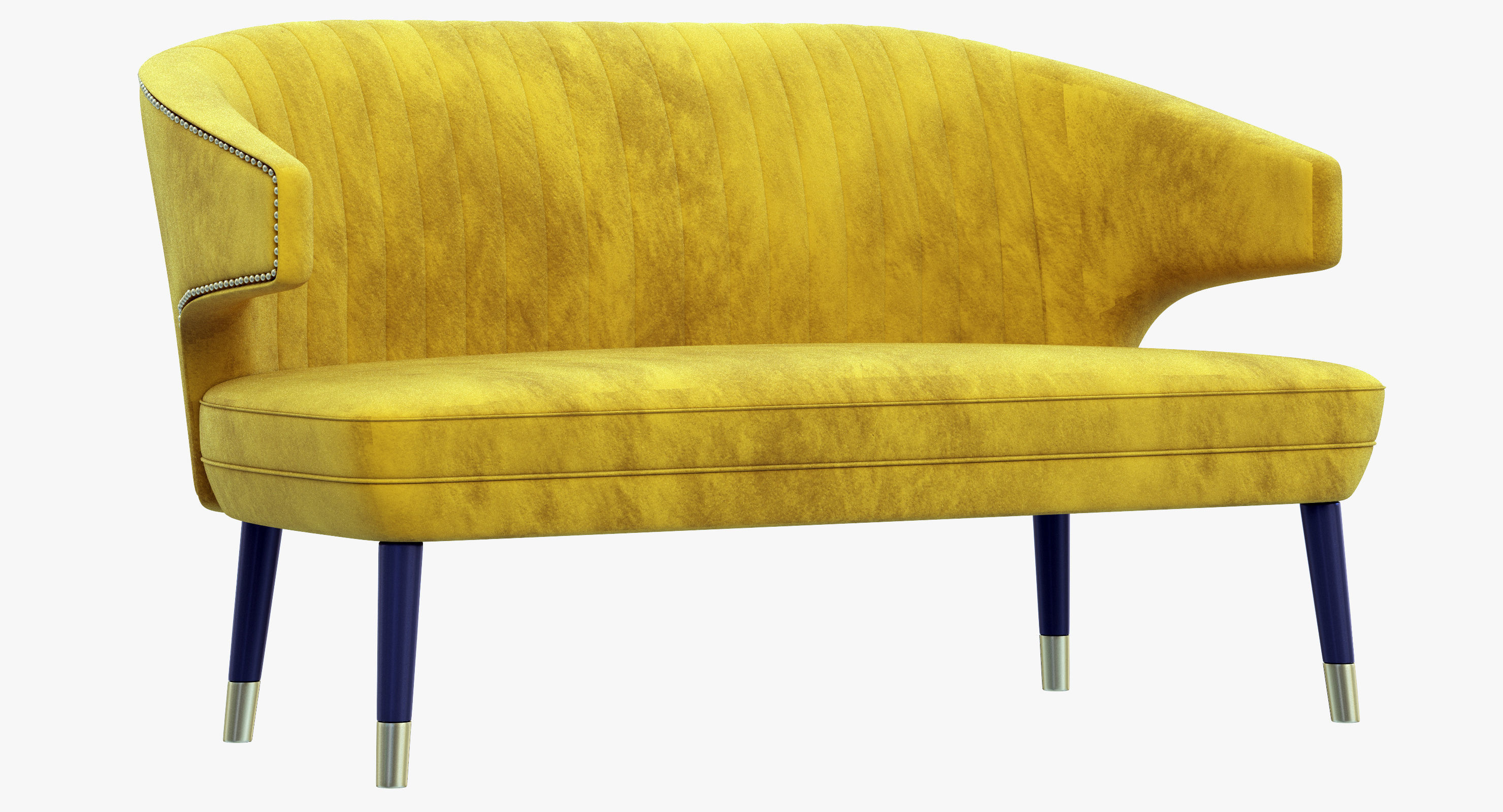 Brabbu Collection sofa with gold legs 3D model_41