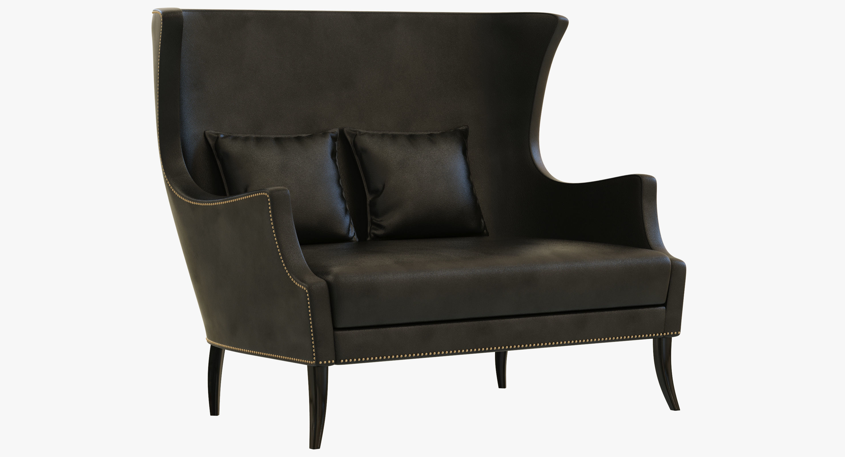 Brabbu Collection sofa with gold legs 3D model_27