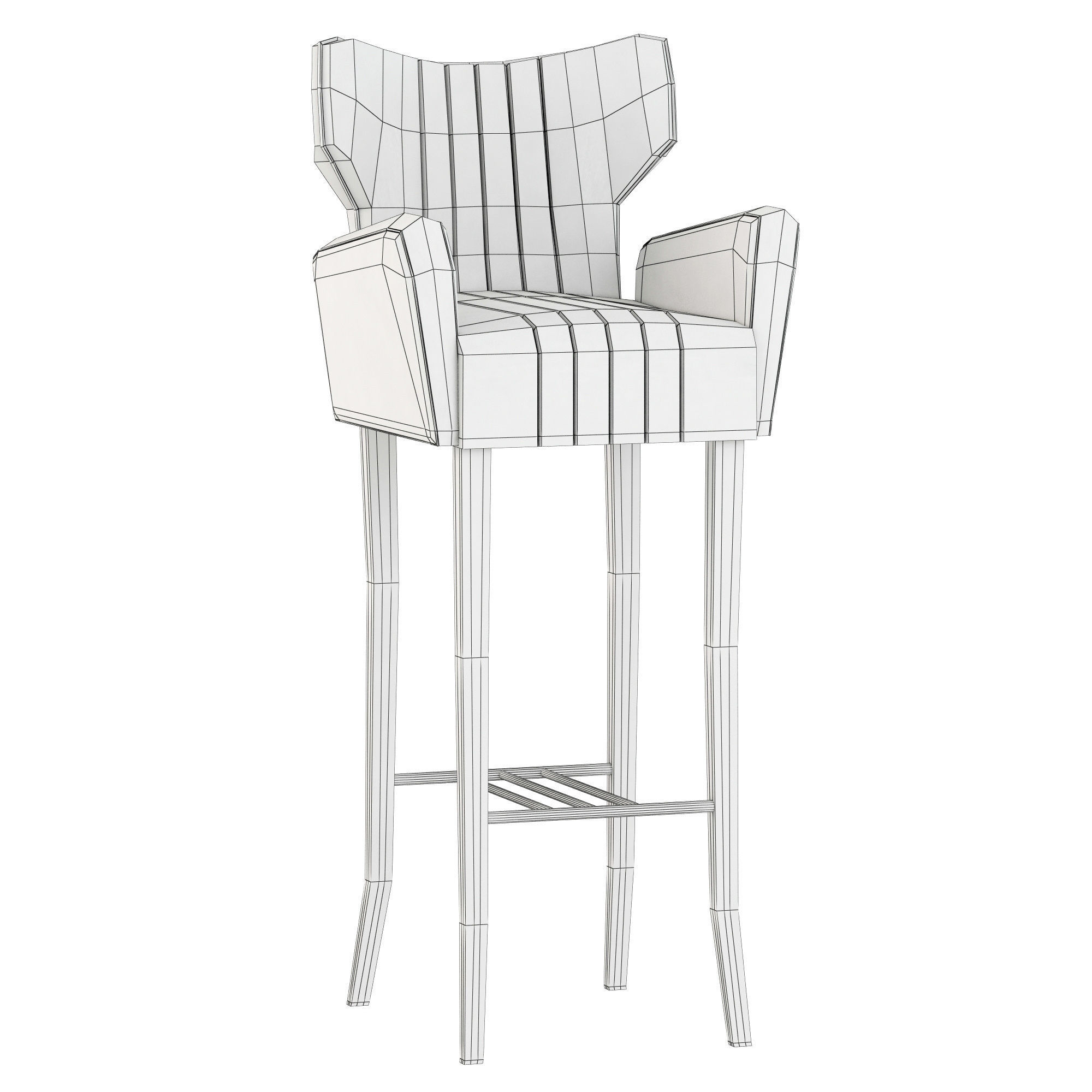 Brabbu Collection sofa with gold legs 3D model_24