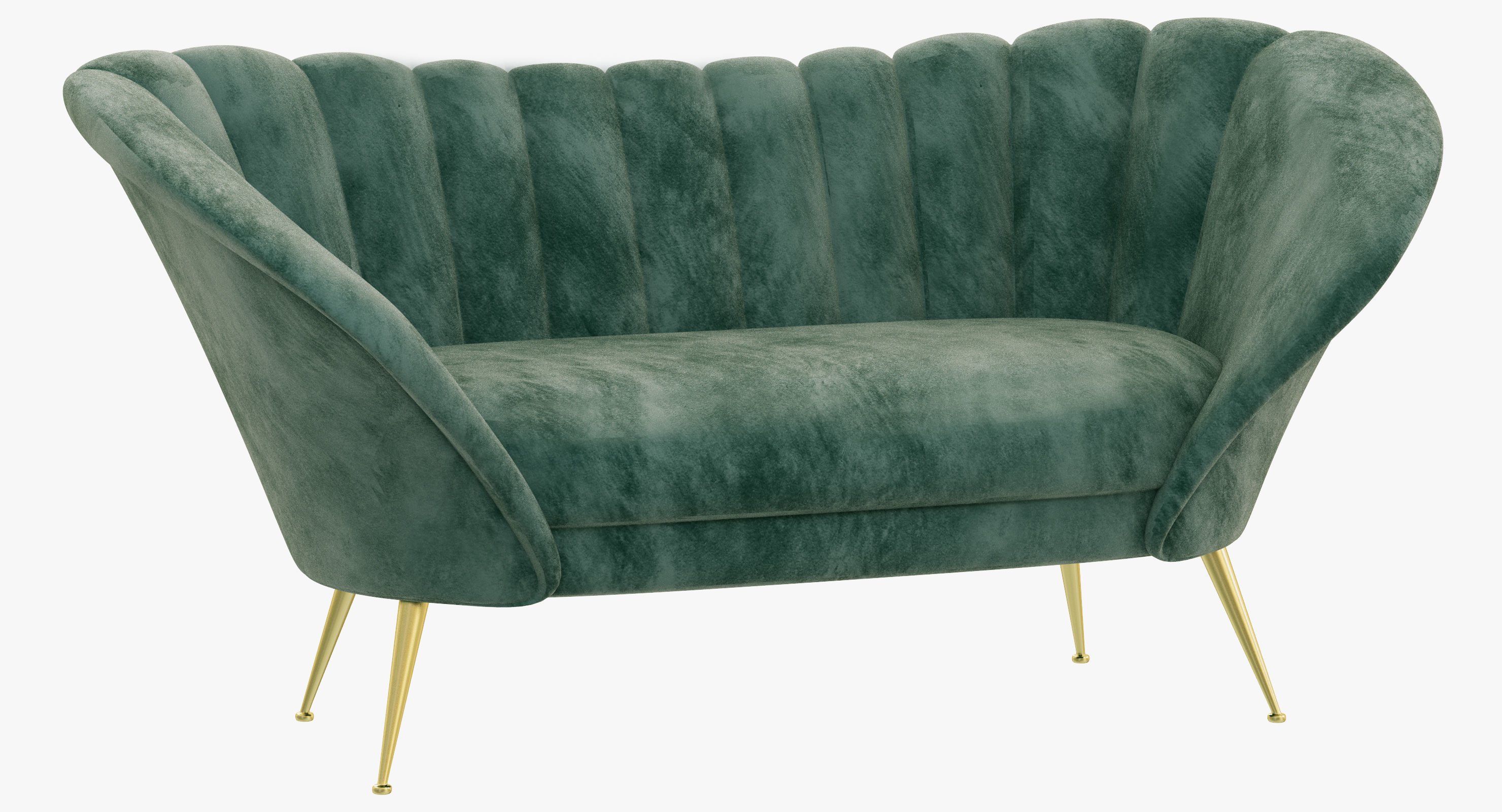 Brabbu Collection sofa with gold legs 3D model_1