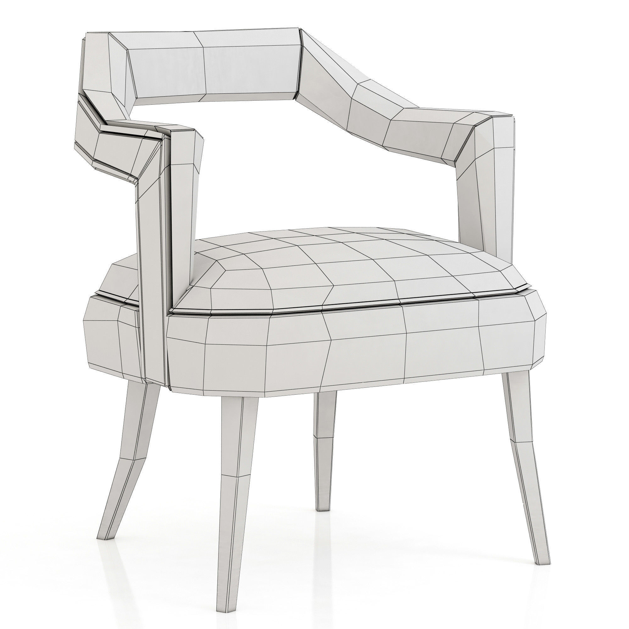 Brabbu Collection sofa with gold legs 3D model_88