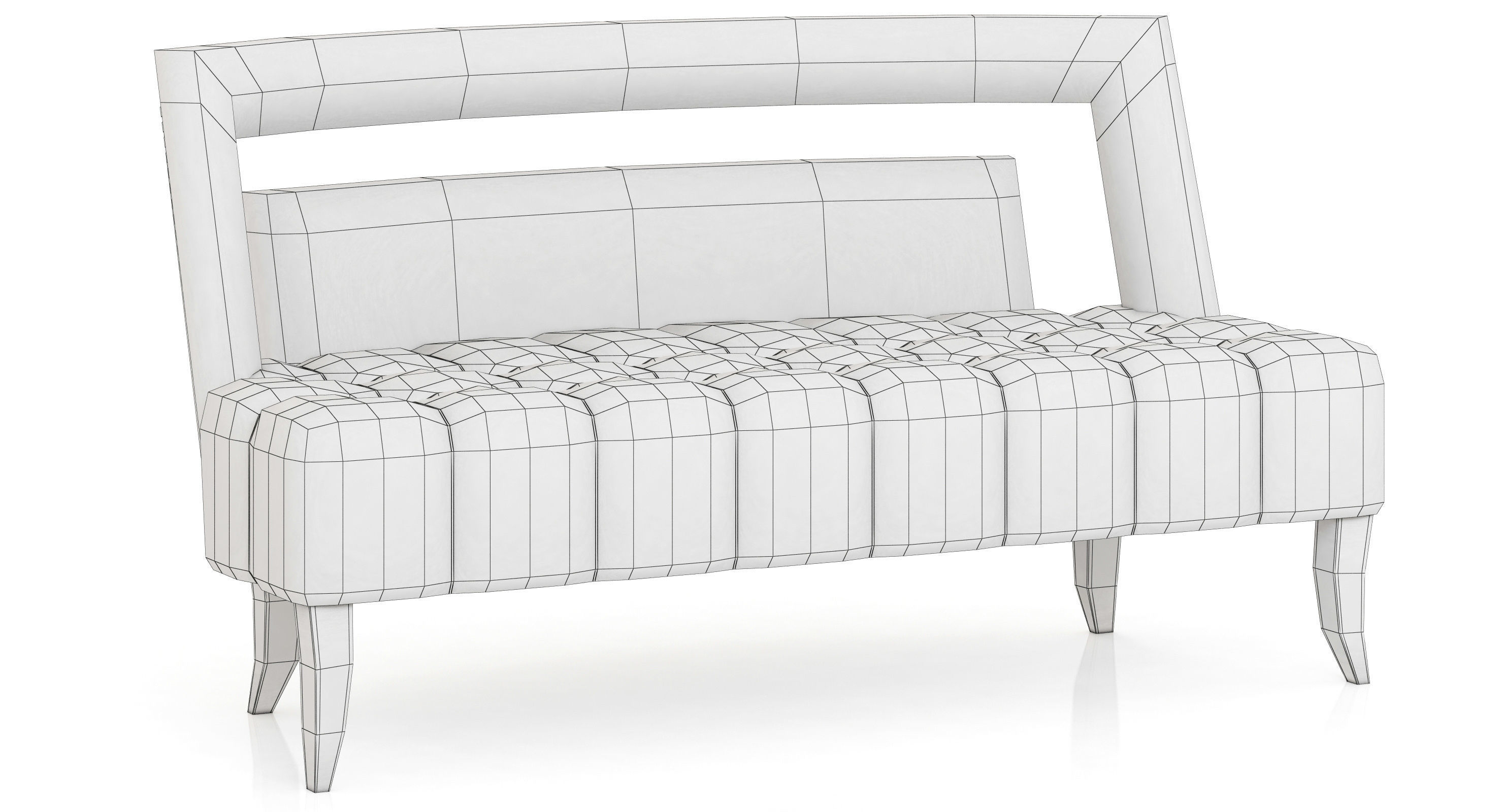 Brabbu Collection sofa with gold legs 3D model_68