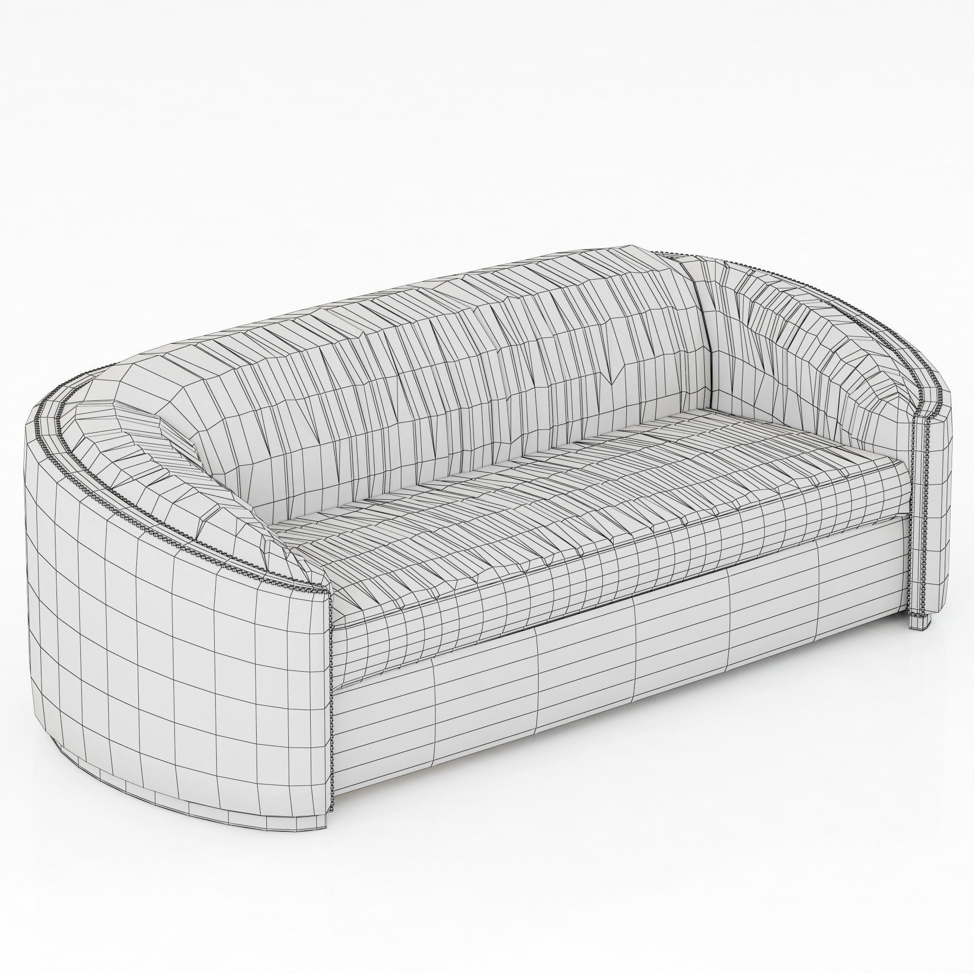 Brabbu Collection sofa with gold legs 3D model_110