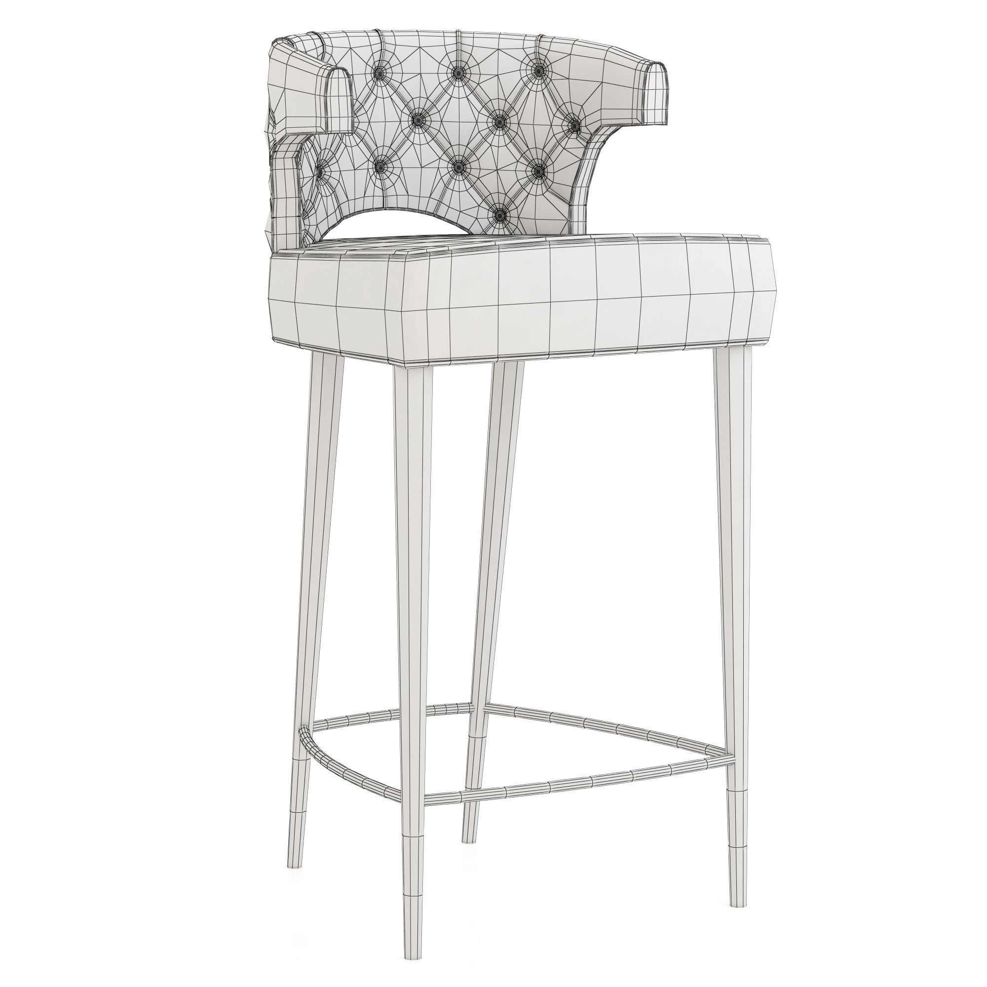 Brabbu Collection sofa with gold legs 3D model_52