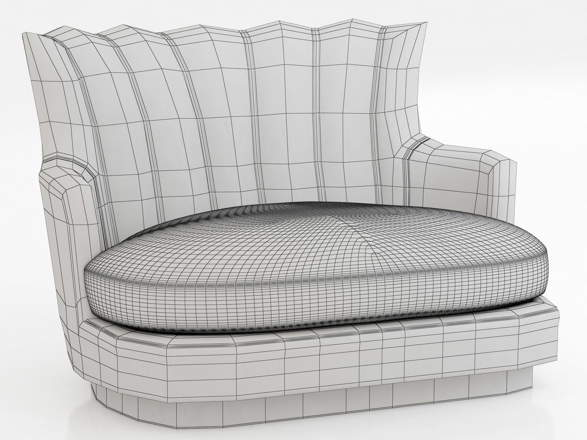 Brabbu Collection sofa with gold legs 3D model_82