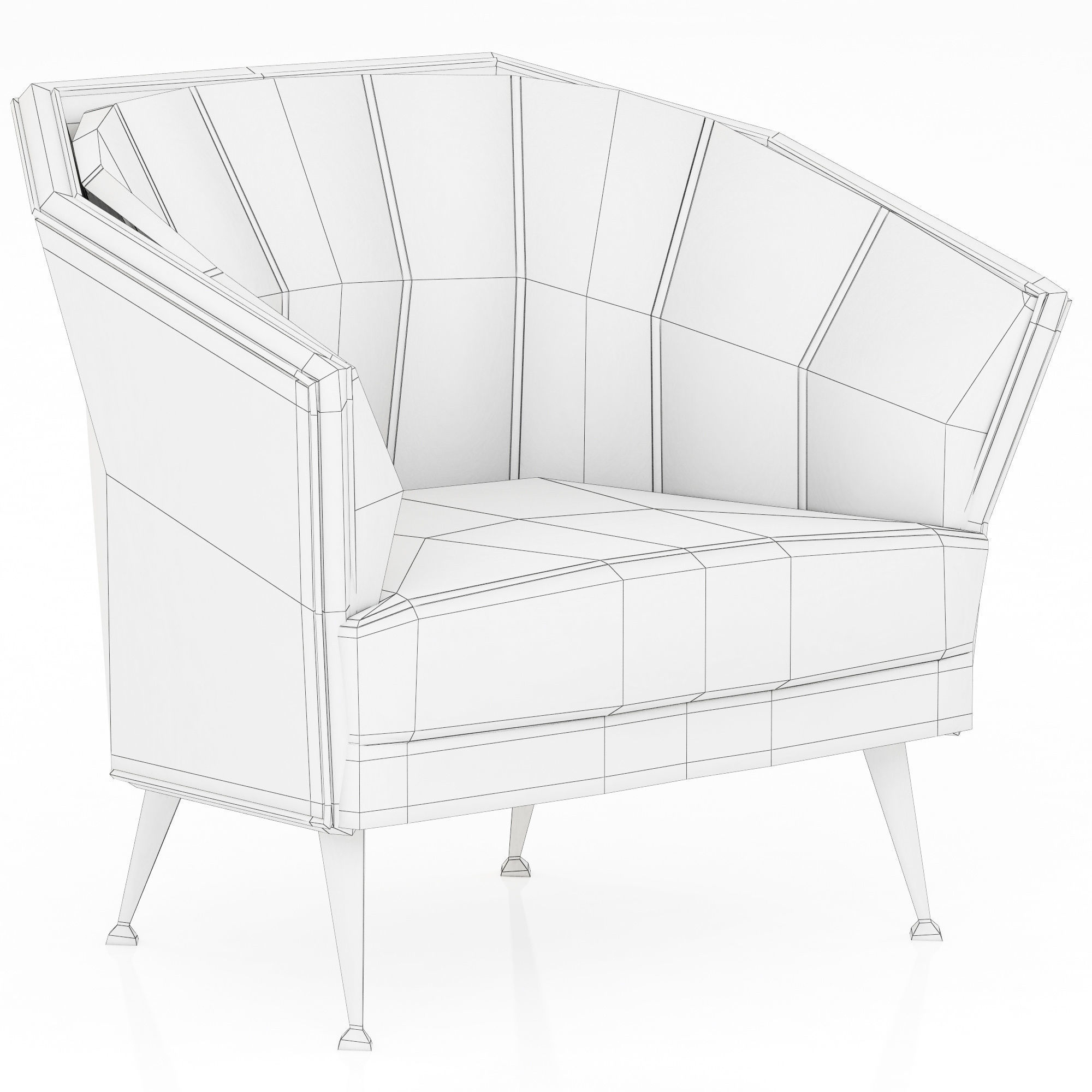 Brabbu Collection sofa with gold legs 3D model_64