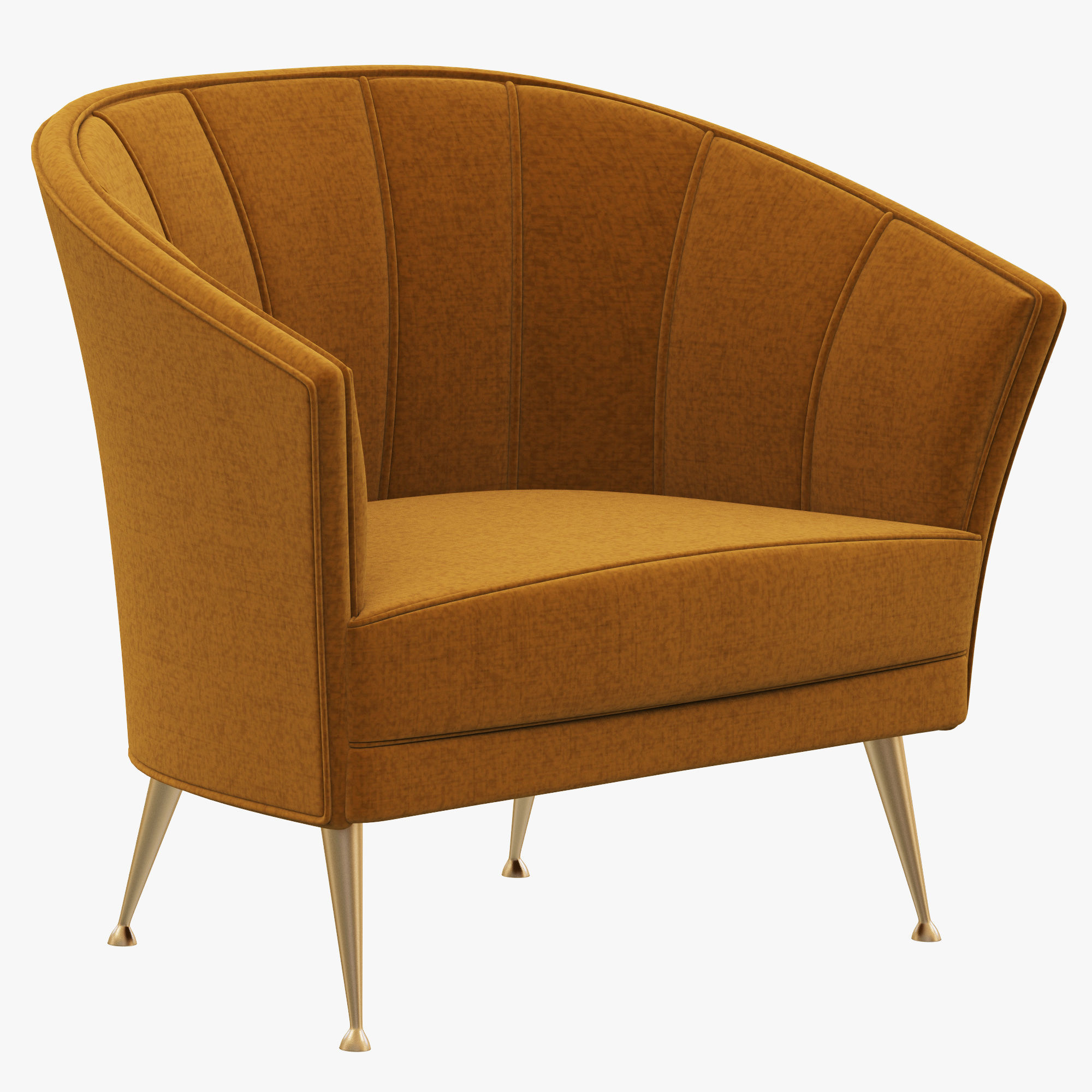 Brabbu Collection sofa with gold legs 3D model_63