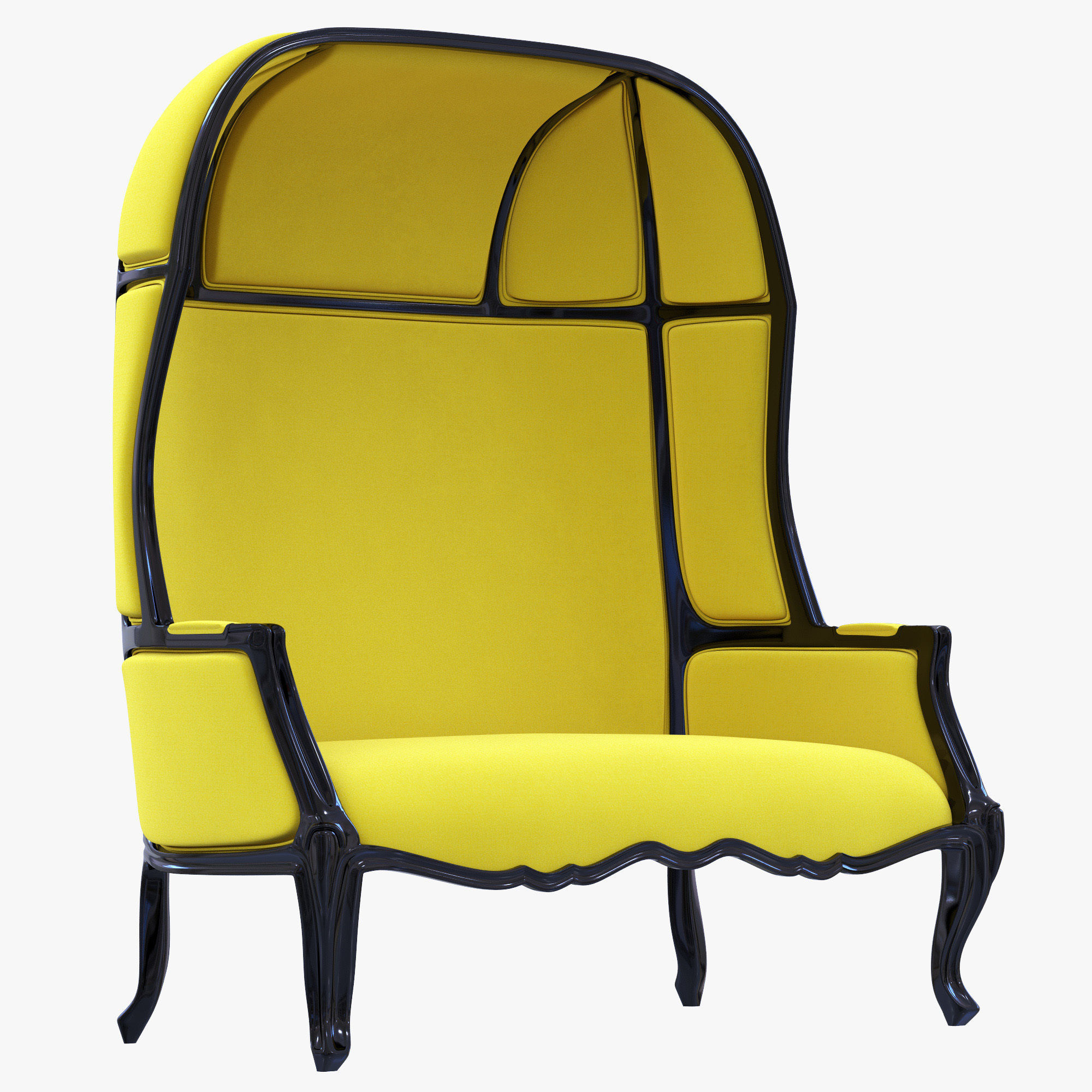 Brabbu Collection sofa with gold legs 3D model_69