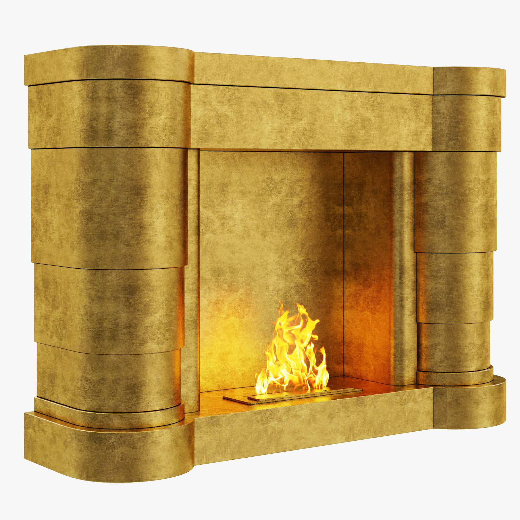 Brabbu Collection sofa with gold legs 3D model_13