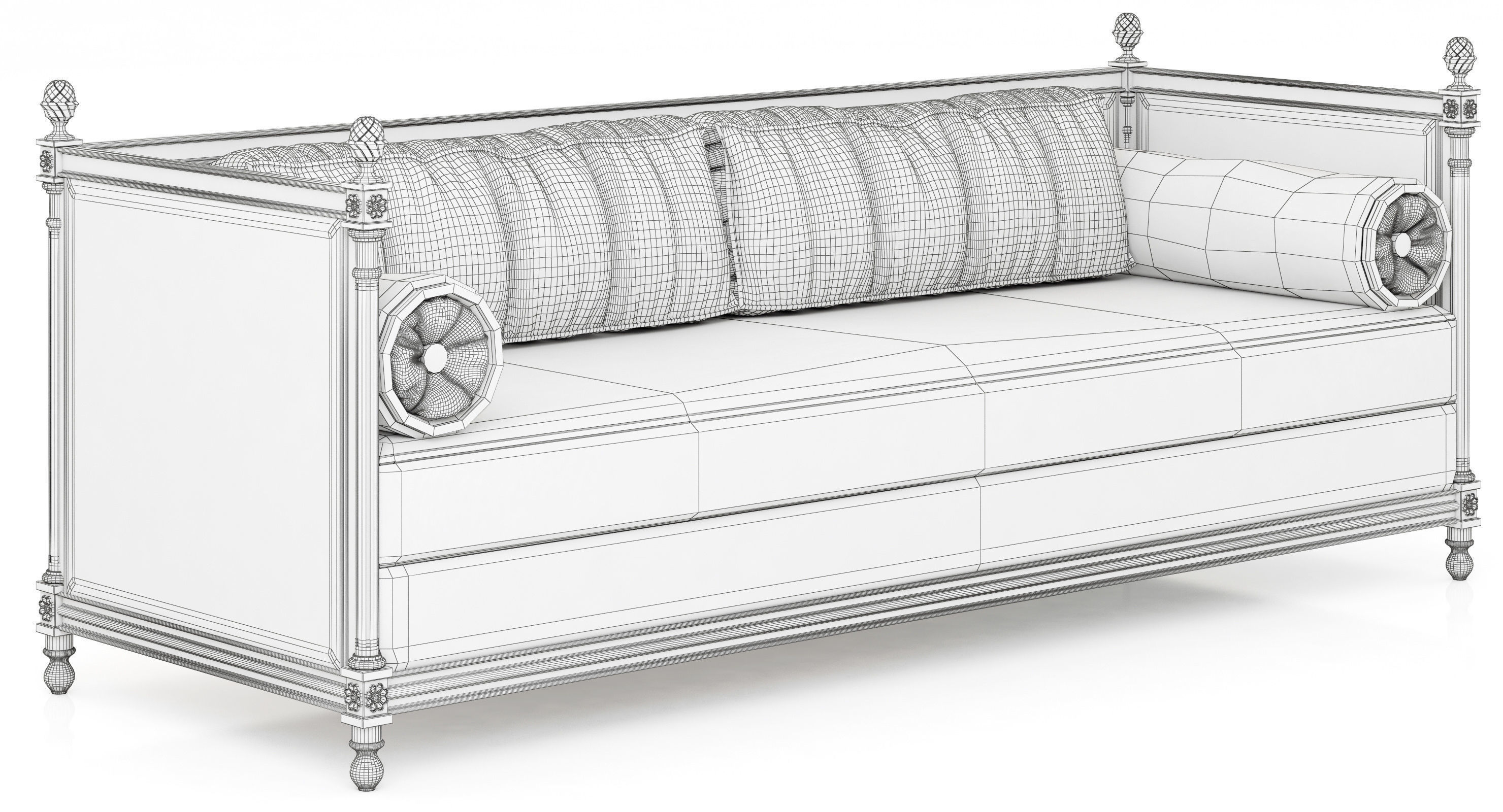 Brabbu Collection sofa with gold legs 3D model_58