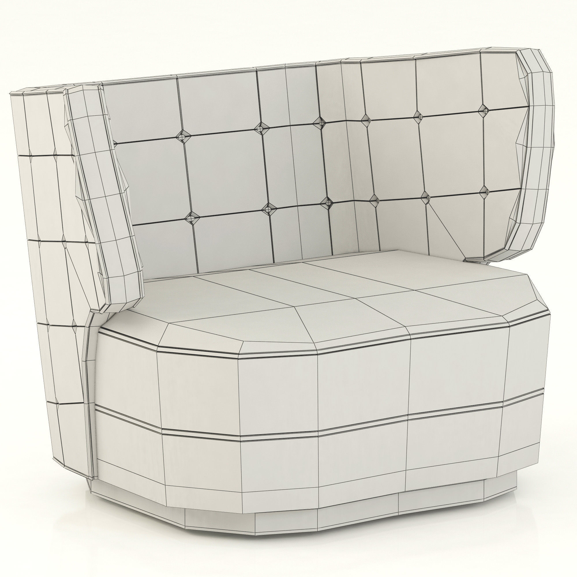 Brabbu Collection sofa with gold legs 3D model_40