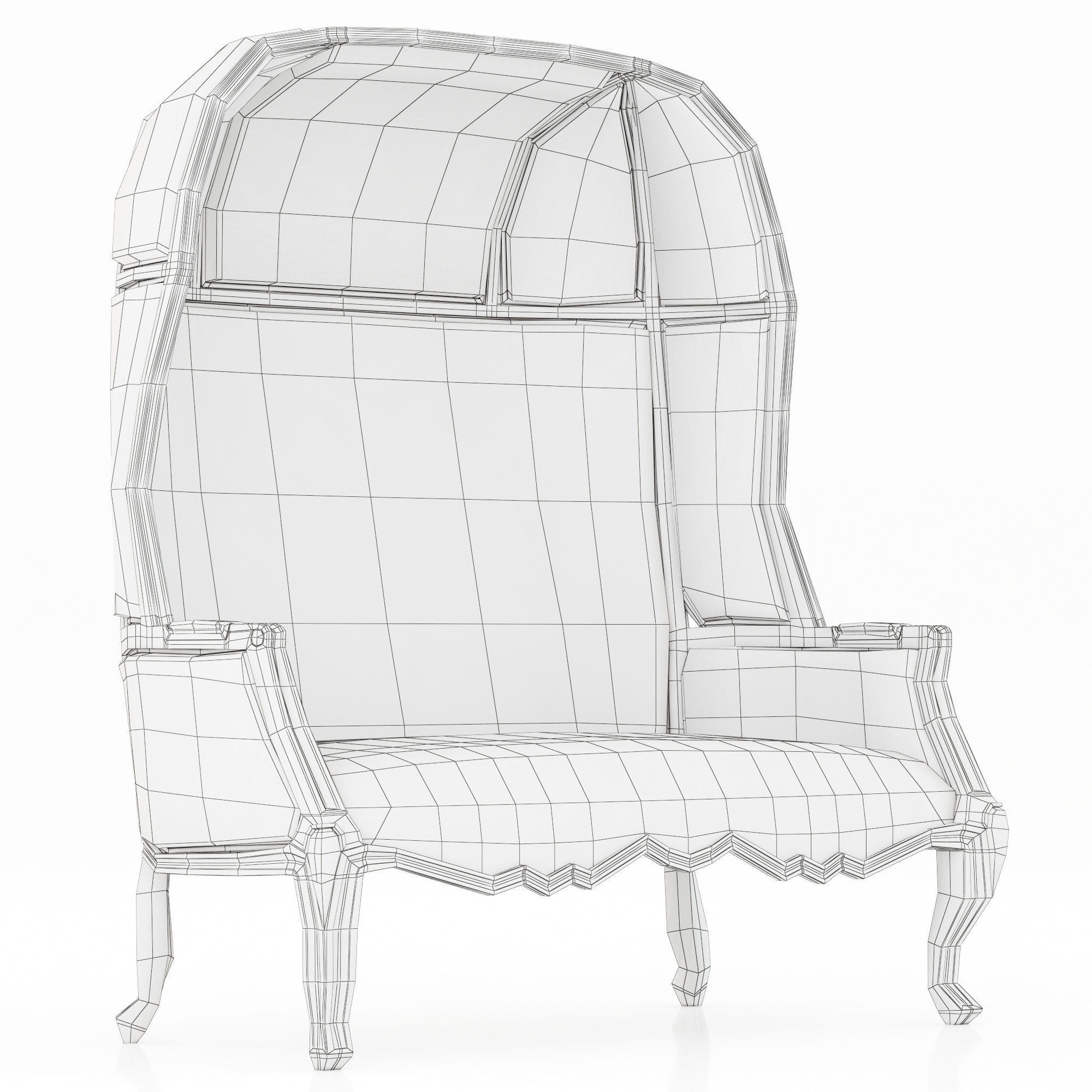 Brabbu Collection sofa with gold legs 3D model_70