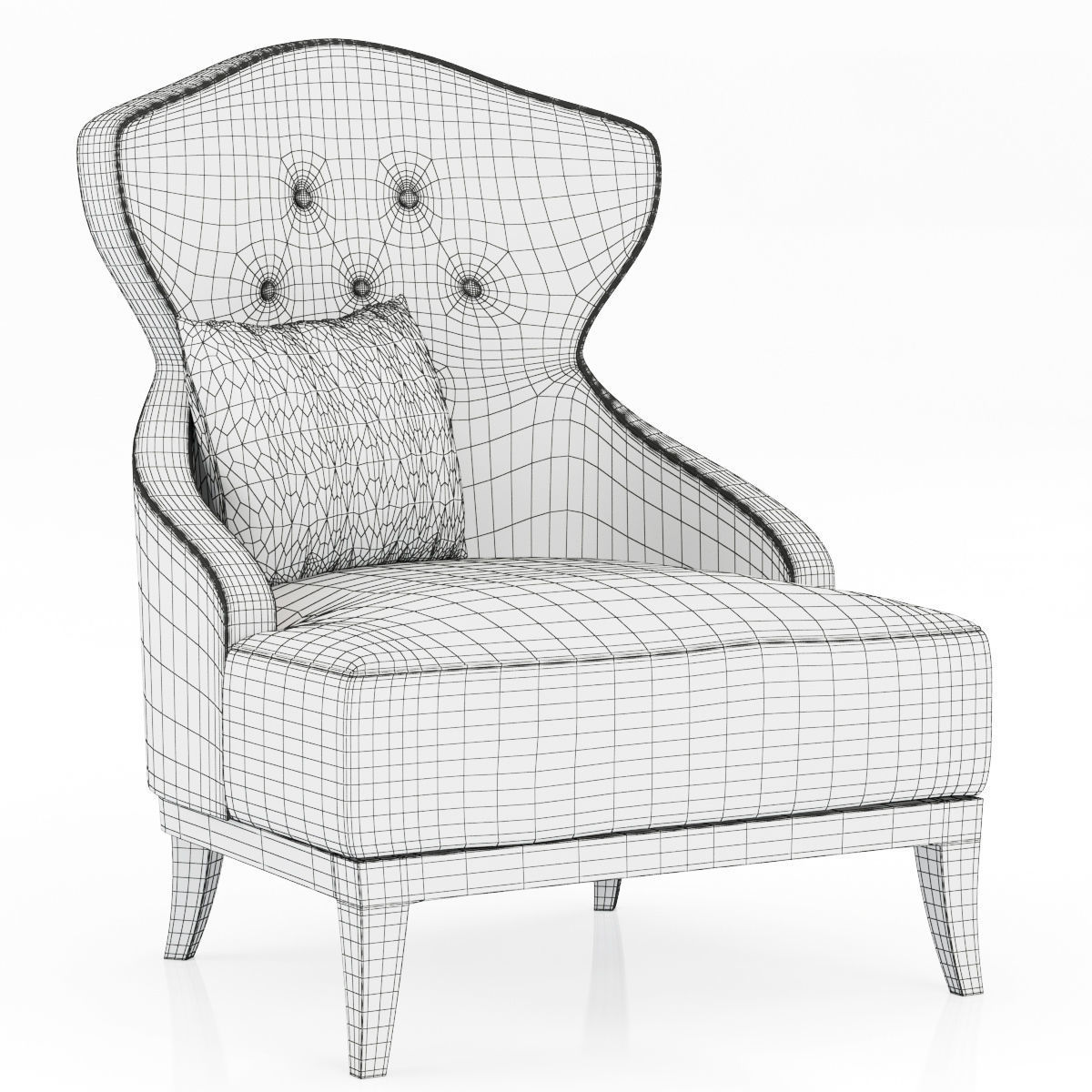 Brabbu Collection sofa with gold legs 3D model_108