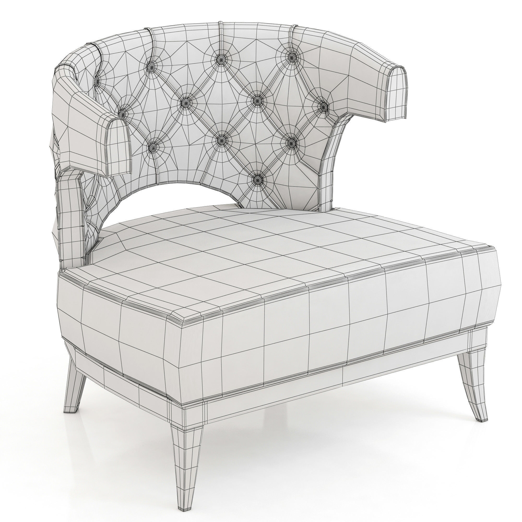 Brabbu Collection sofa with gold legs 3D model_50