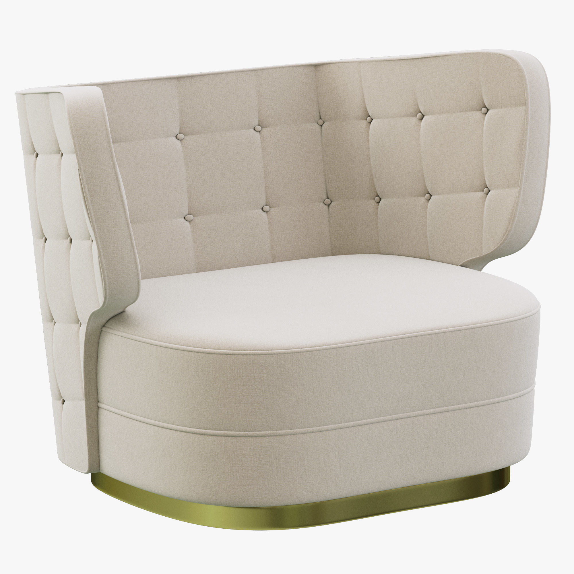 Brabbu Collection sofa with gold legs 3D model_39