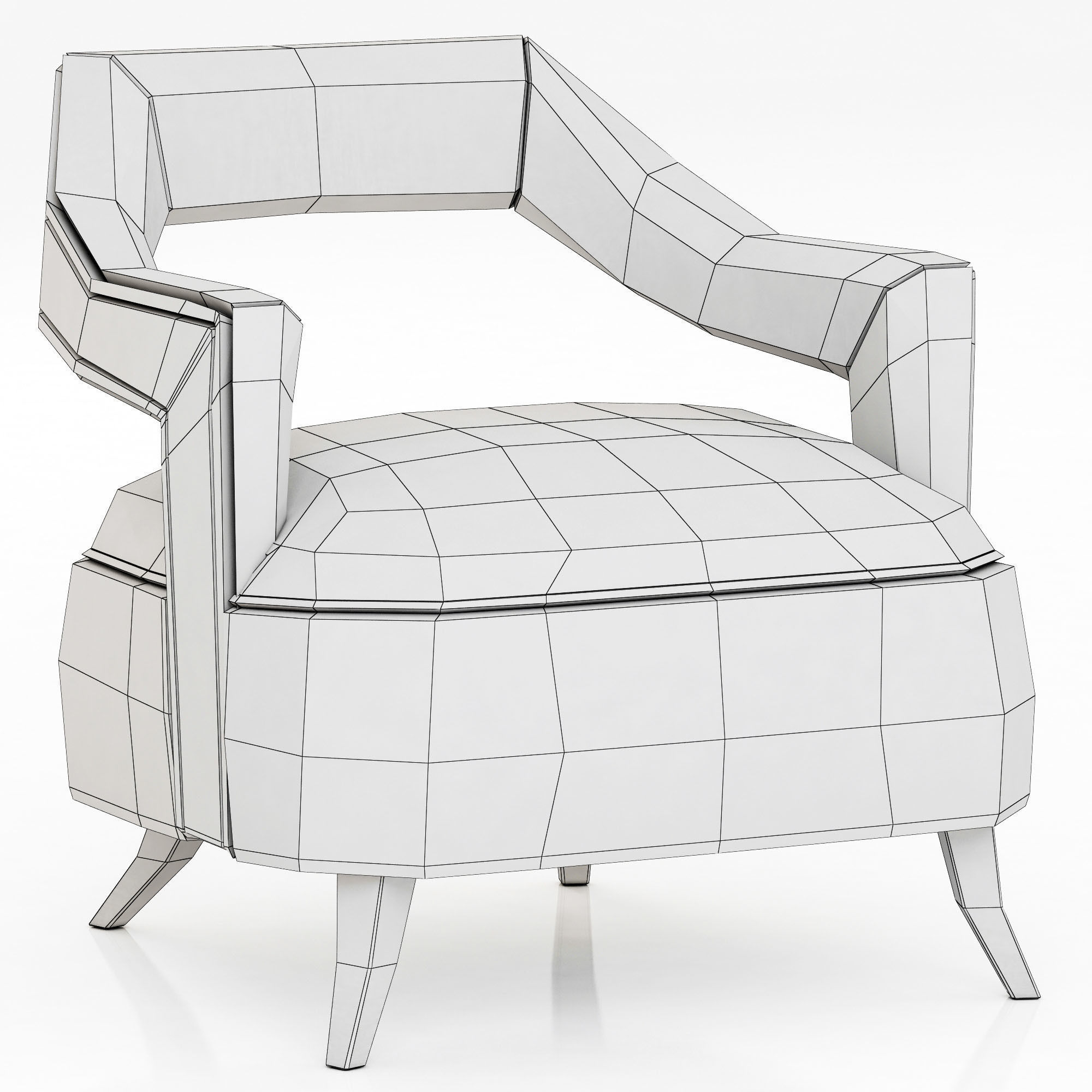 Brabbu Collection sofa with gold legs 3D model_72
