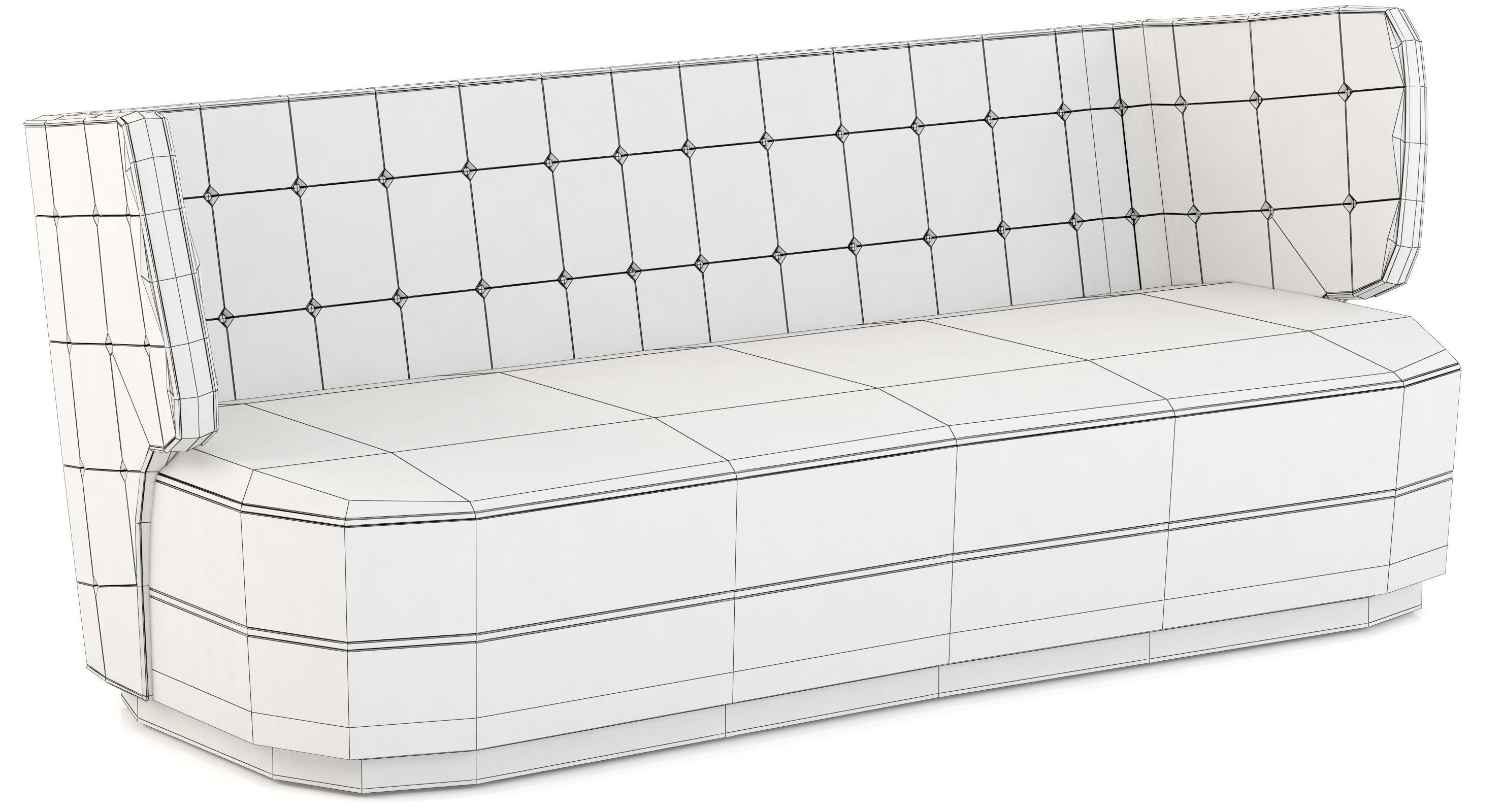 Brabbu Collection sofa with gold legs 3D model_36