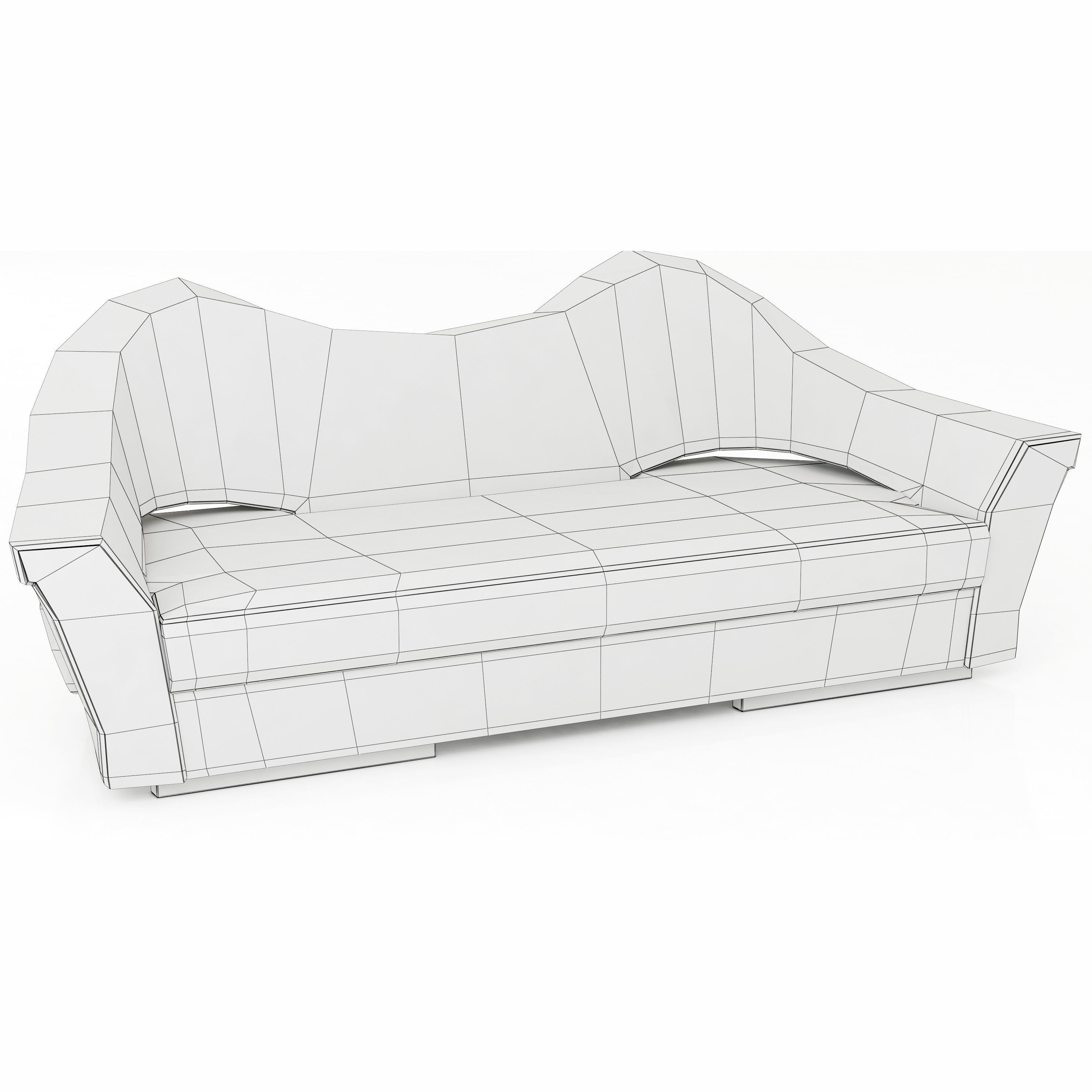 Brabbu Collection sofa with gold legs 3D model_86