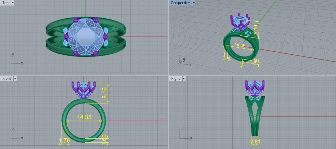 Ring Model 7292 3D print model_5