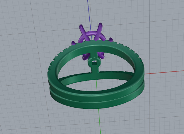 Ring Model 7289 3D print model_4