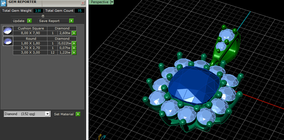 Pendant Model 7288 3D print model_7