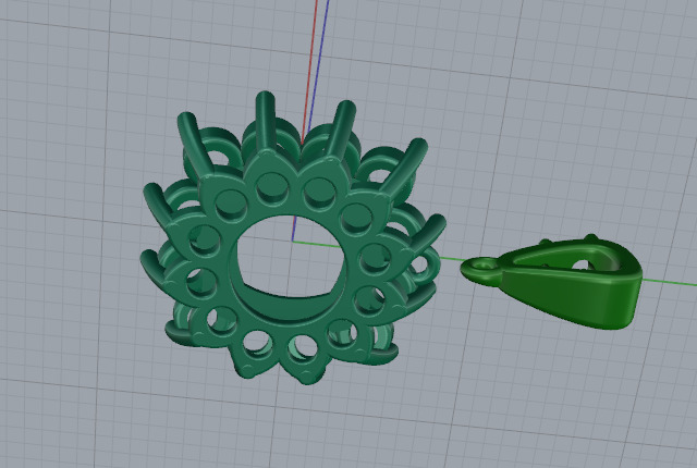 Pendant Model 7288 3D print model_3