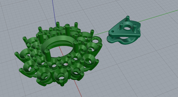 Pendant oval Model 7286 3D print model_2