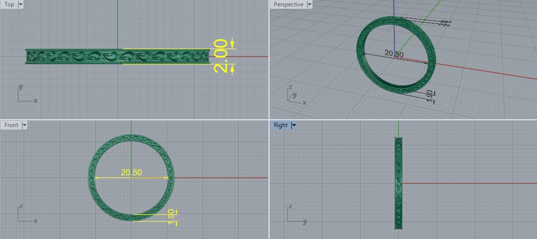 Ring Model 7276 3D print model_6
