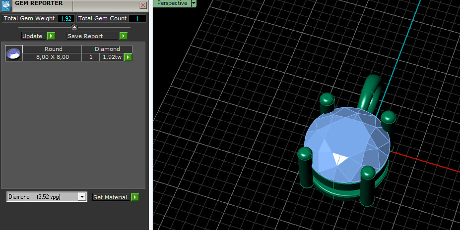 Pendant round Model 7272 3D print model_7