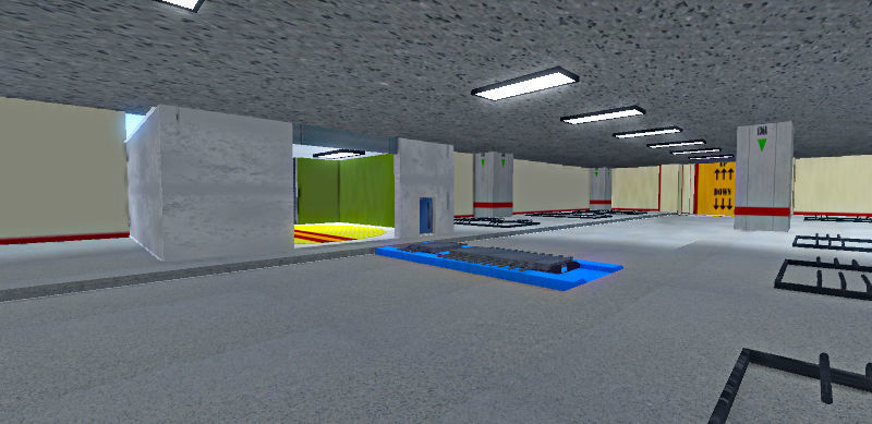 Automated Parking Garage Low-poly 3D model_4