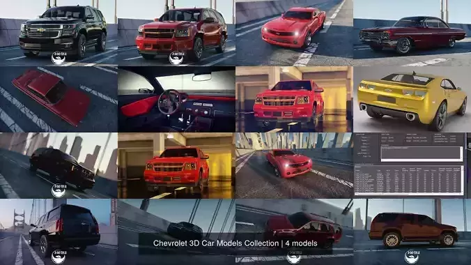 Chevrolet 3D Car Models Collection 