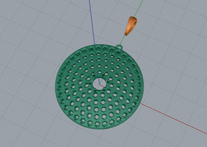 Pendant Model 7253 3D print model_2