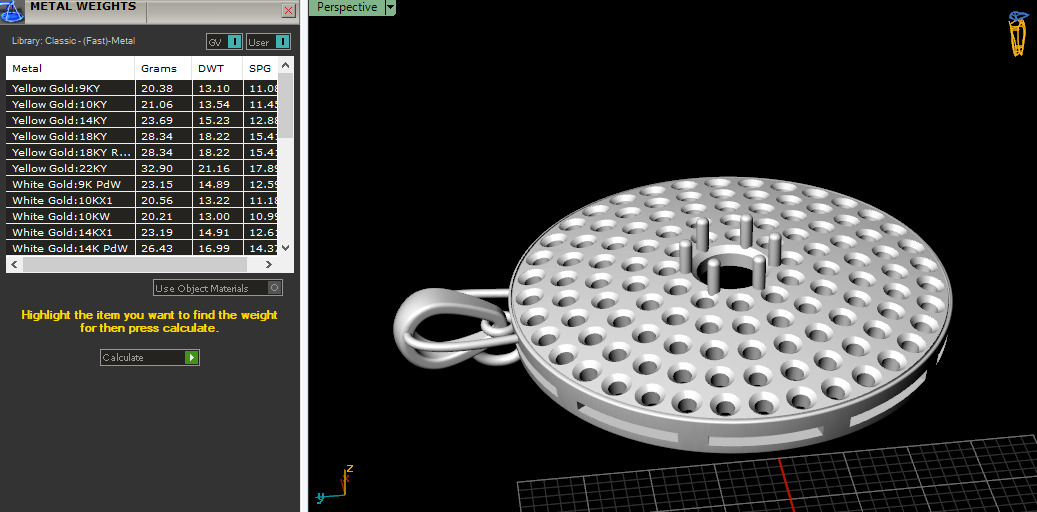 Pendant Model 7253 3D print model_6