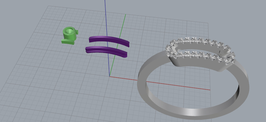 Ring of Messika Model 7251 3D print model_2