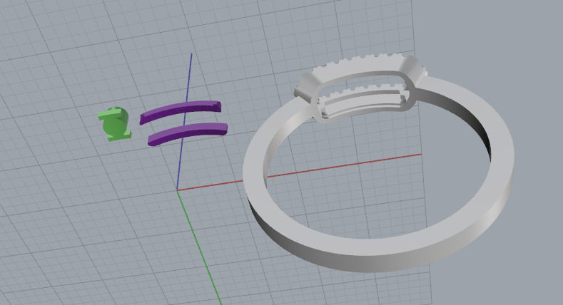 Ring of Messika Model 7251 3D print model_4