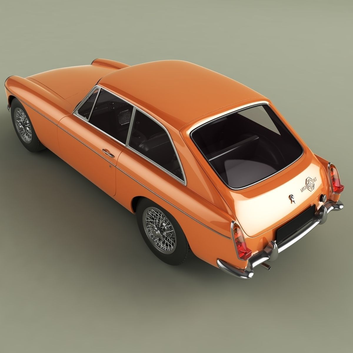 MG MGB GT 3D model_7