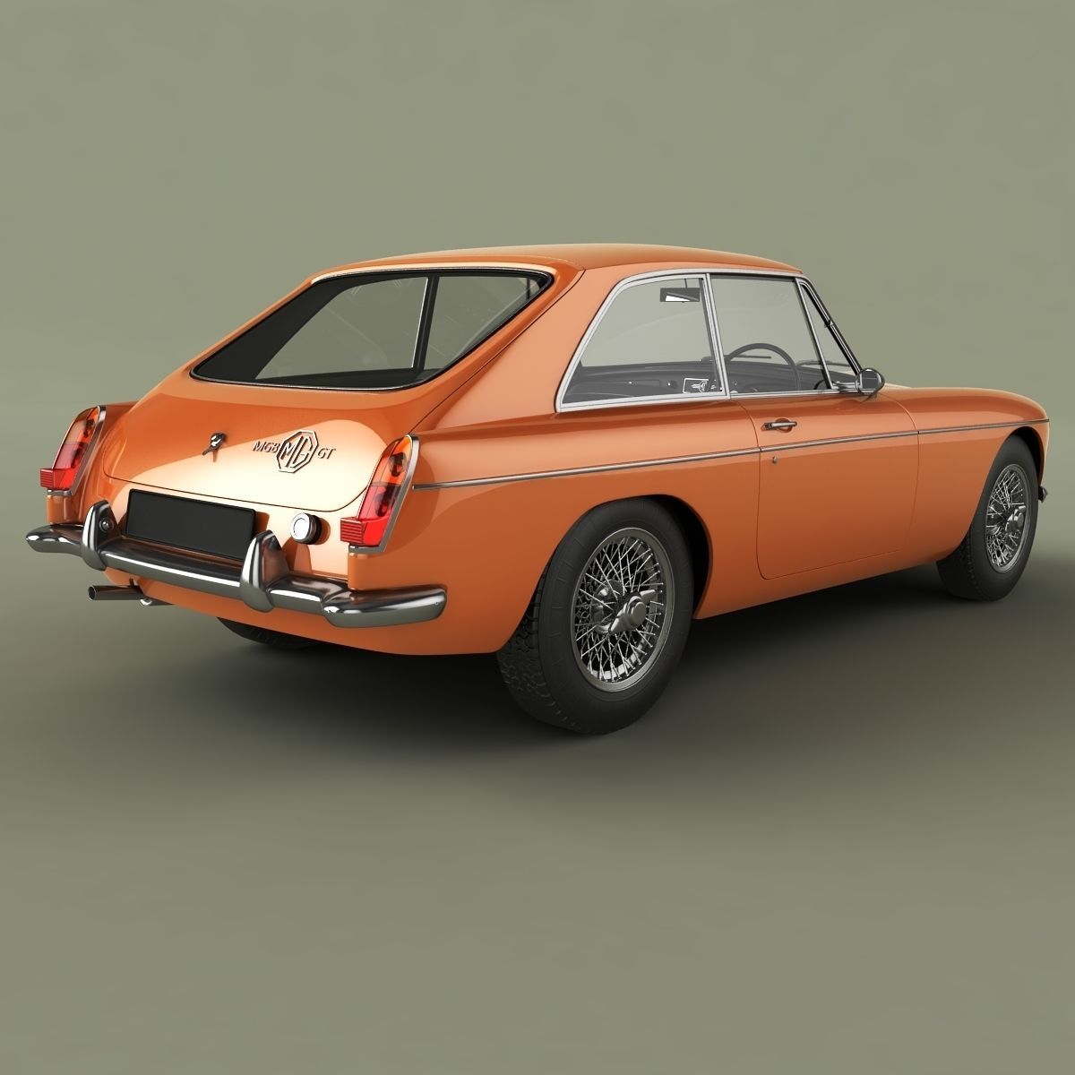 MG MGB GT 3D model_2