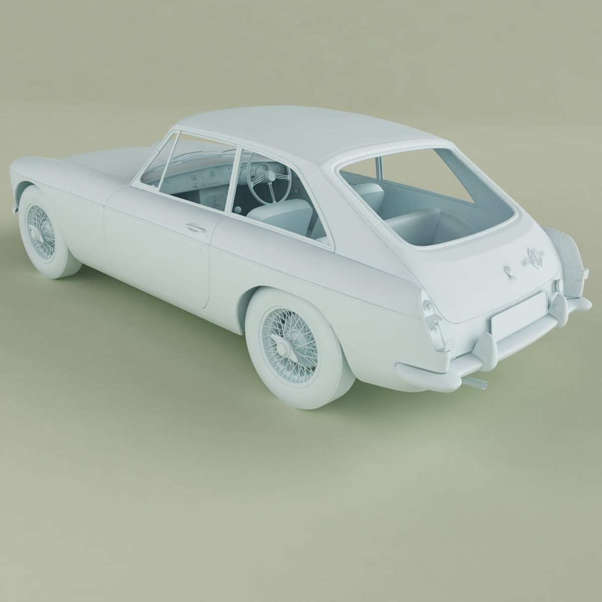 MG MGB GT 3D model_12