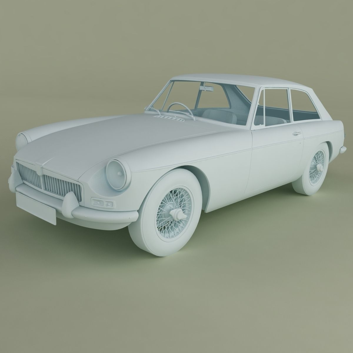 MG MGB GT 3D model_10