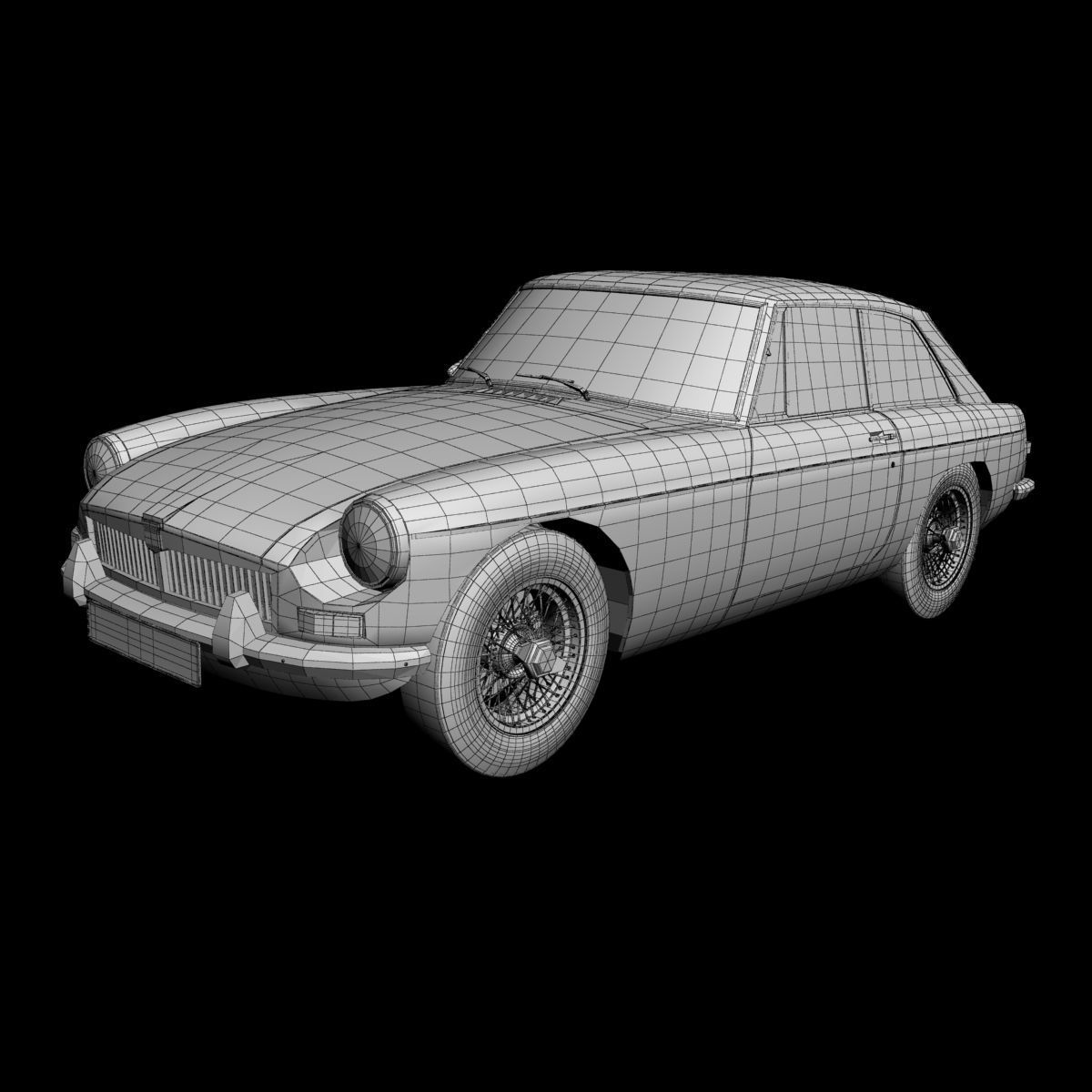 MG MGB GT 3D model_13