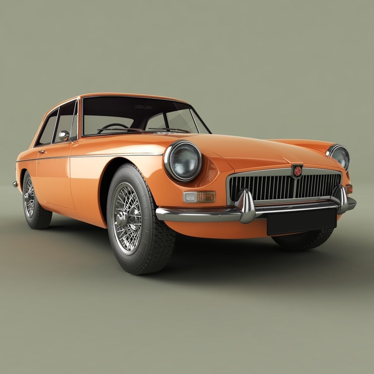 MG MGB GT 3D model_9