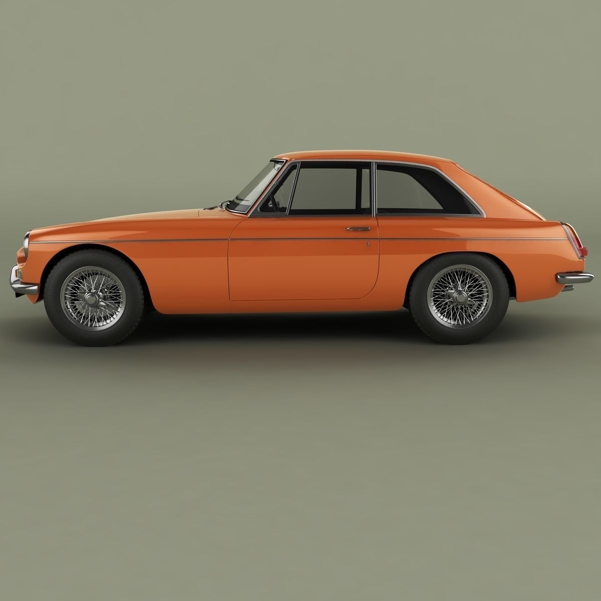 MG MGB GT 3D model_1