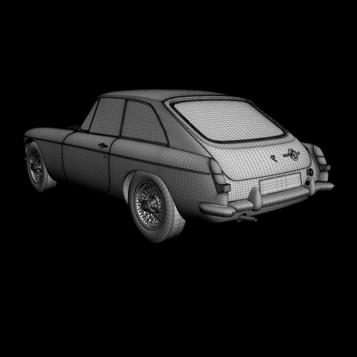 MG MGB GT 3D model_16