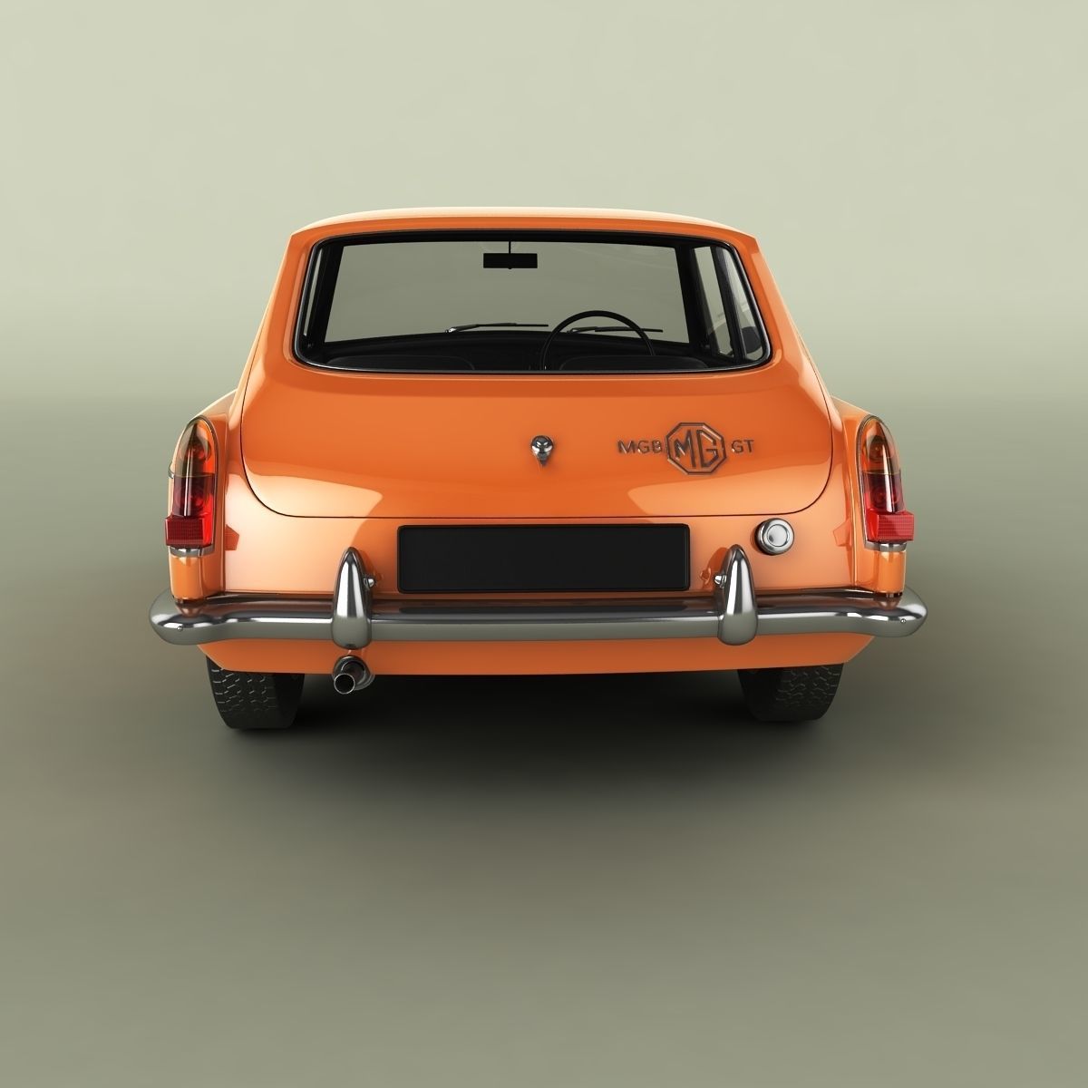 MG MGB GT 3D model_3