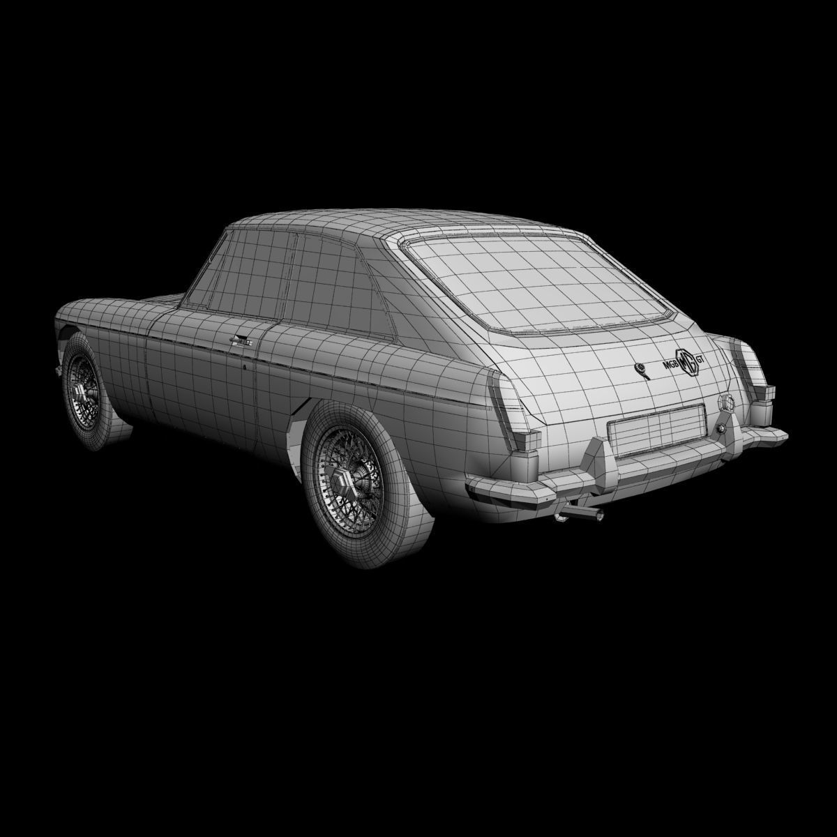 MG MGB GT 3D model_15