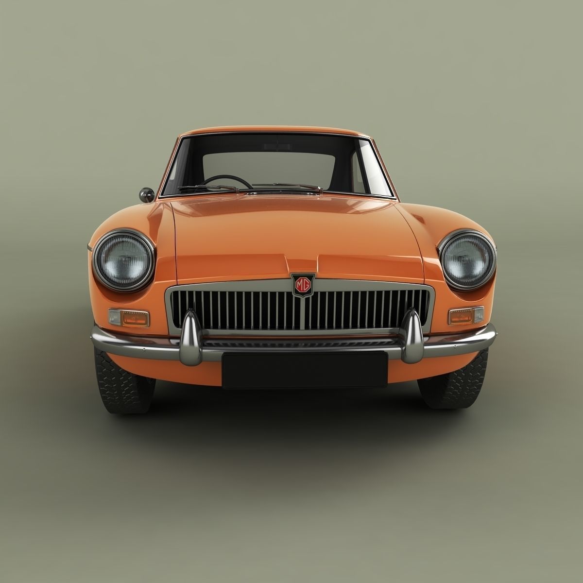 MG MGB GT 3D model_4
