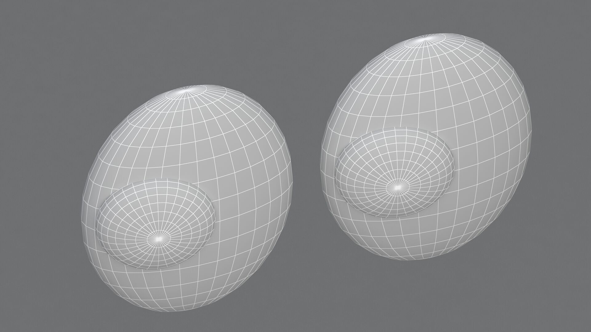 Eyes Emoji Blue 3D model_10