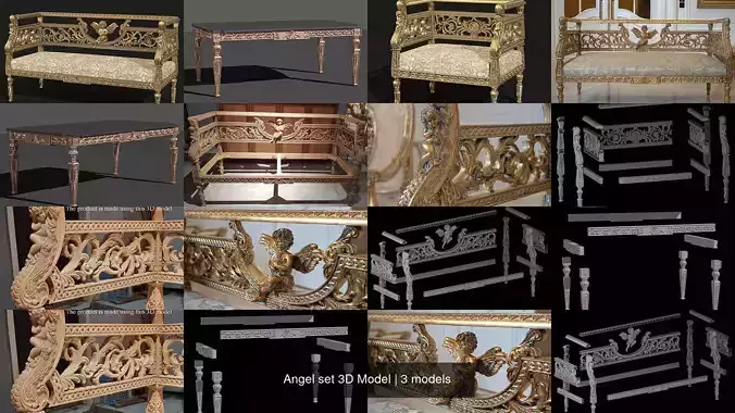Angel set 3D Model