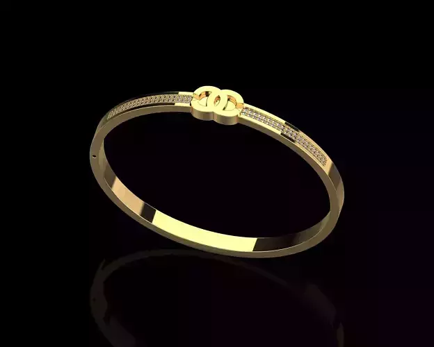 Ch Bracelet 17 size with Diamonds N213